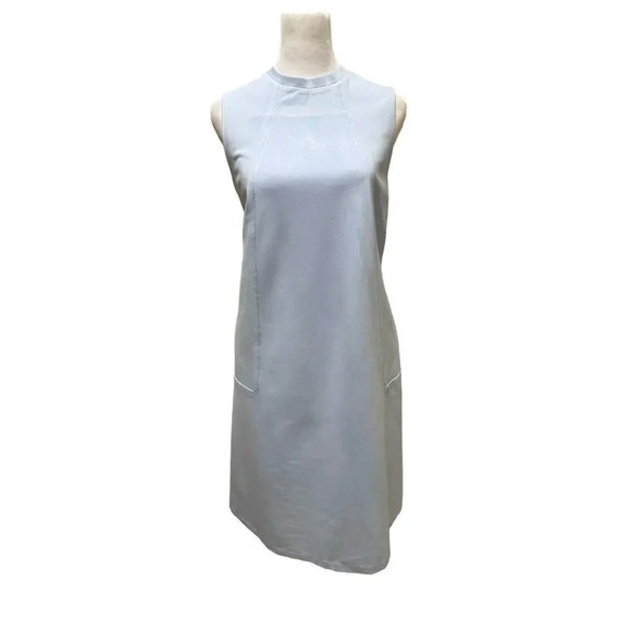 J. McLaughlin Alicia Sleeveless A-Line Dress Steel Blue Knee Length Sz Small NWT - Picture 2 of 8